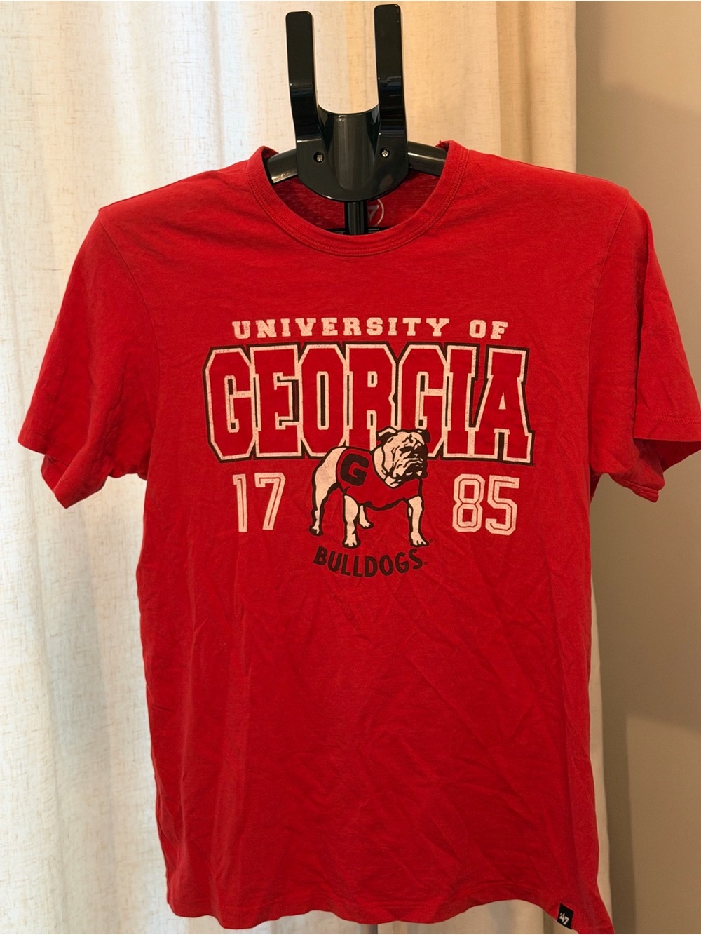 47 Brand Red University of Georgia Bulldogs Graphic Tee